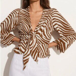 Faithfull the Brand Sarin Top - Sol Print